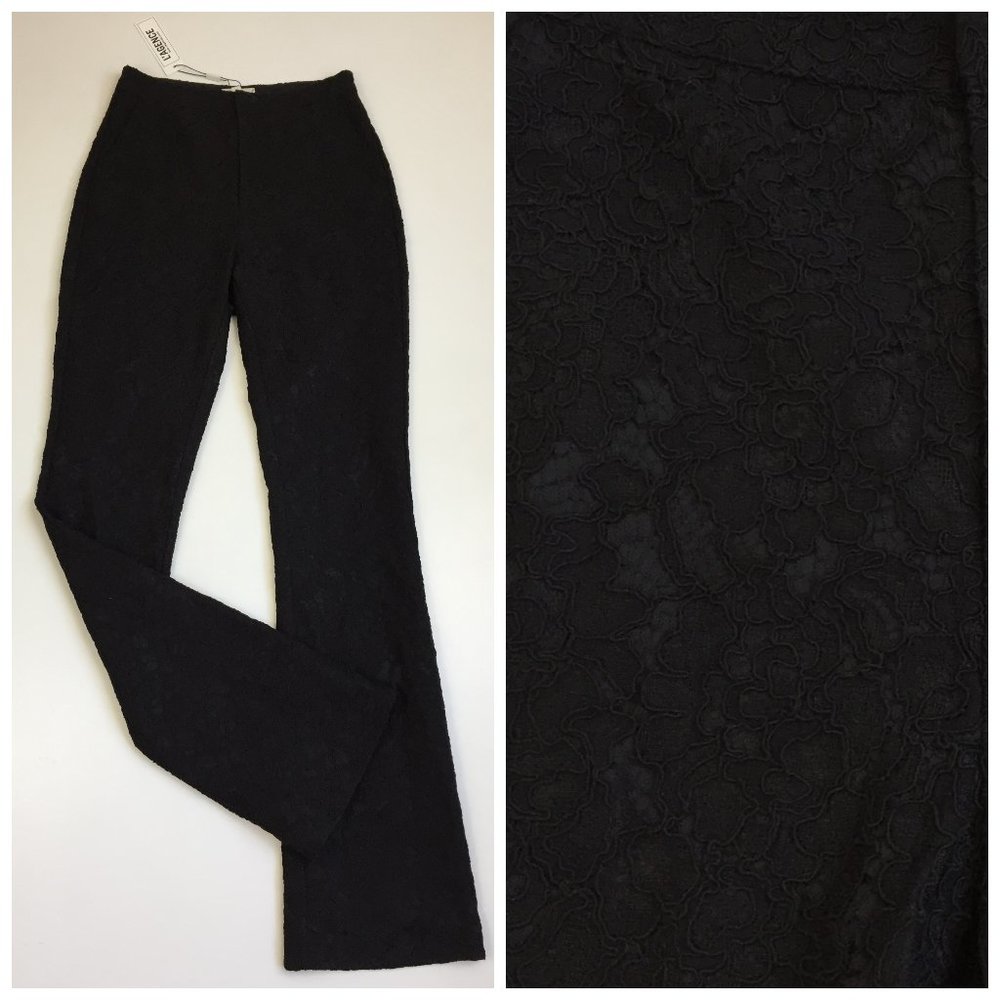 L'AGENCE Black Lace Pants
